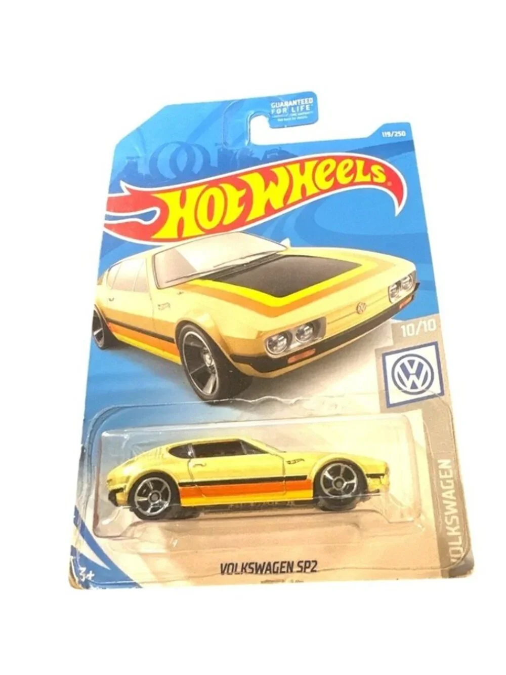 Die Cast Hot Wheels Volkswagen SP2 Car 1:64 Limited Edition 119/250 2017 Yellow